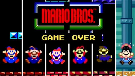 mario game over|Evolution of Game Over in Super Mario Games (1981.